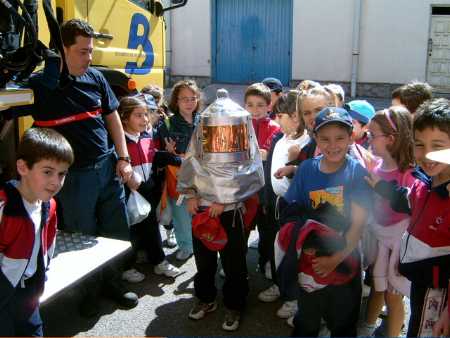 Con los bomberos