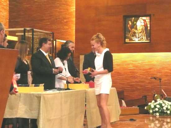 En la graduaci�n