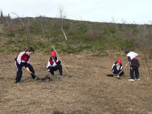 En la cima del Naranco