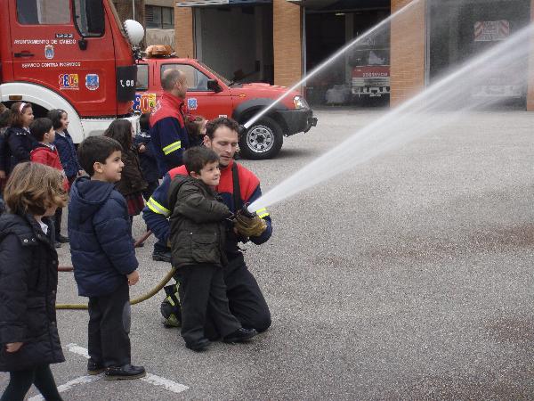 Con los Bomberos