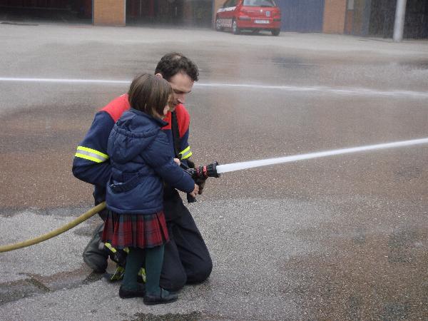 Con los Bomberos