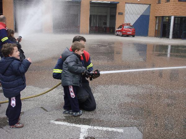 Con los Bomberos