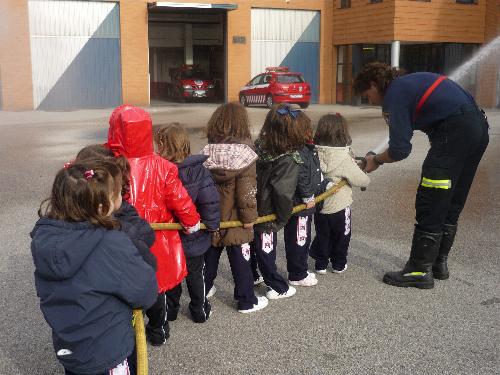 Con los Bomberos