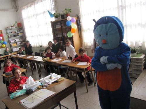 Pupi en el cole