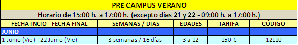 Pre Campus Verano