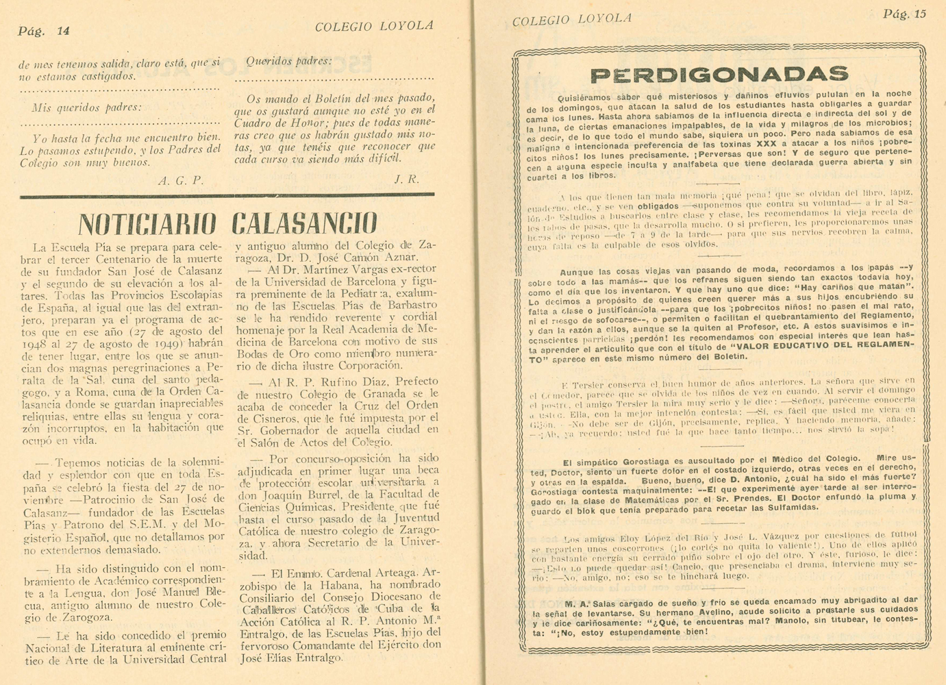 Bolet�n mensual 1946-47