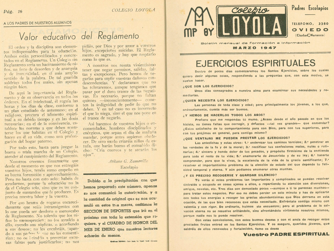 Bolet�n mensual 1946-47