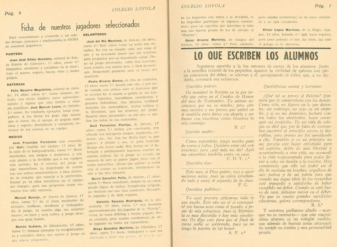 Bolet�n mensual 1946-47