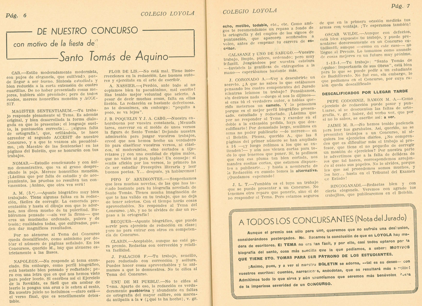 Bolet�n mensual 1946-47