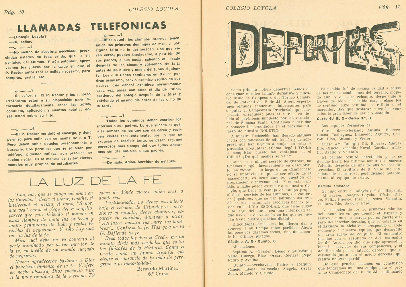 Bolet�n mensual 1946-47