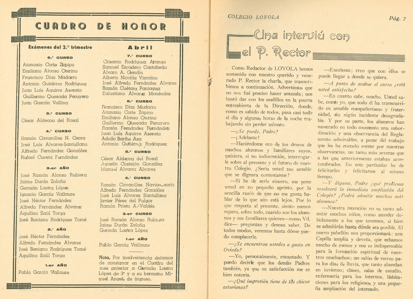 Bolet�n mensual 1946-47