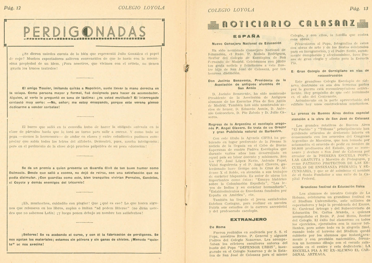 Bolet�n mensual 1946-47