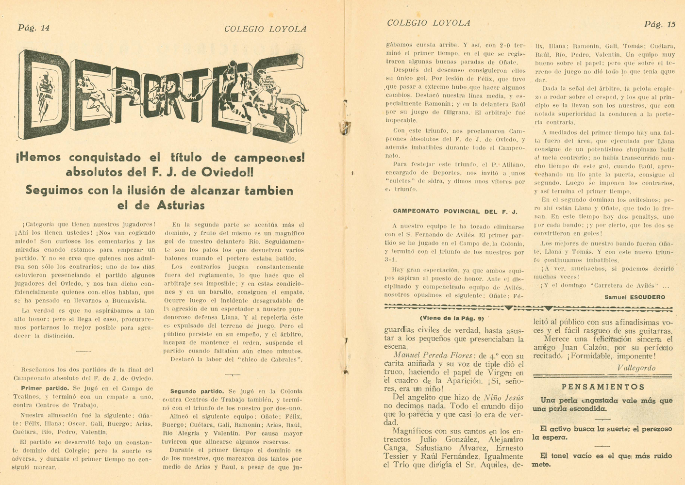 Bolet�n mensual 1946-47