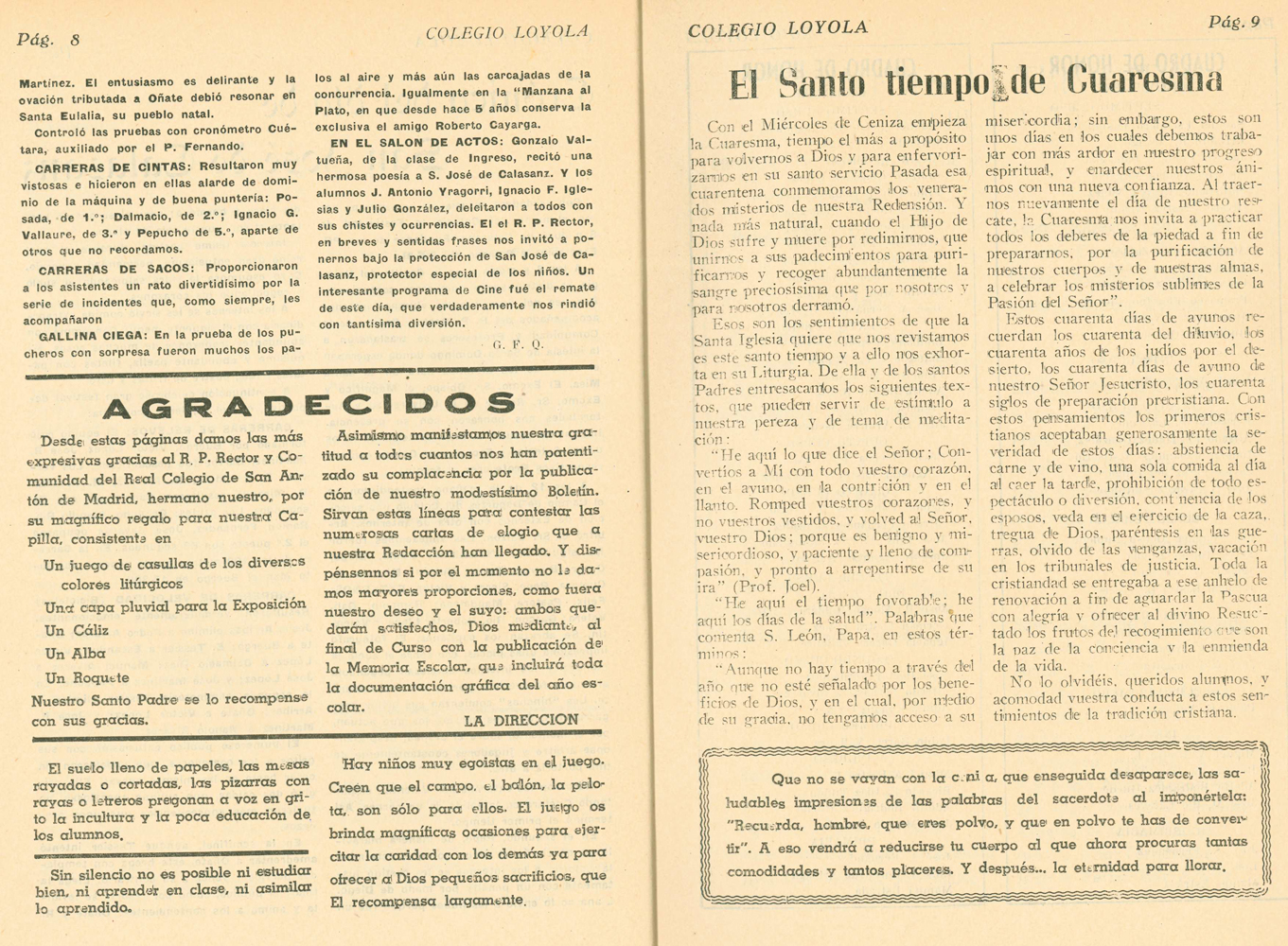 Bolet�n mensual 1946-47