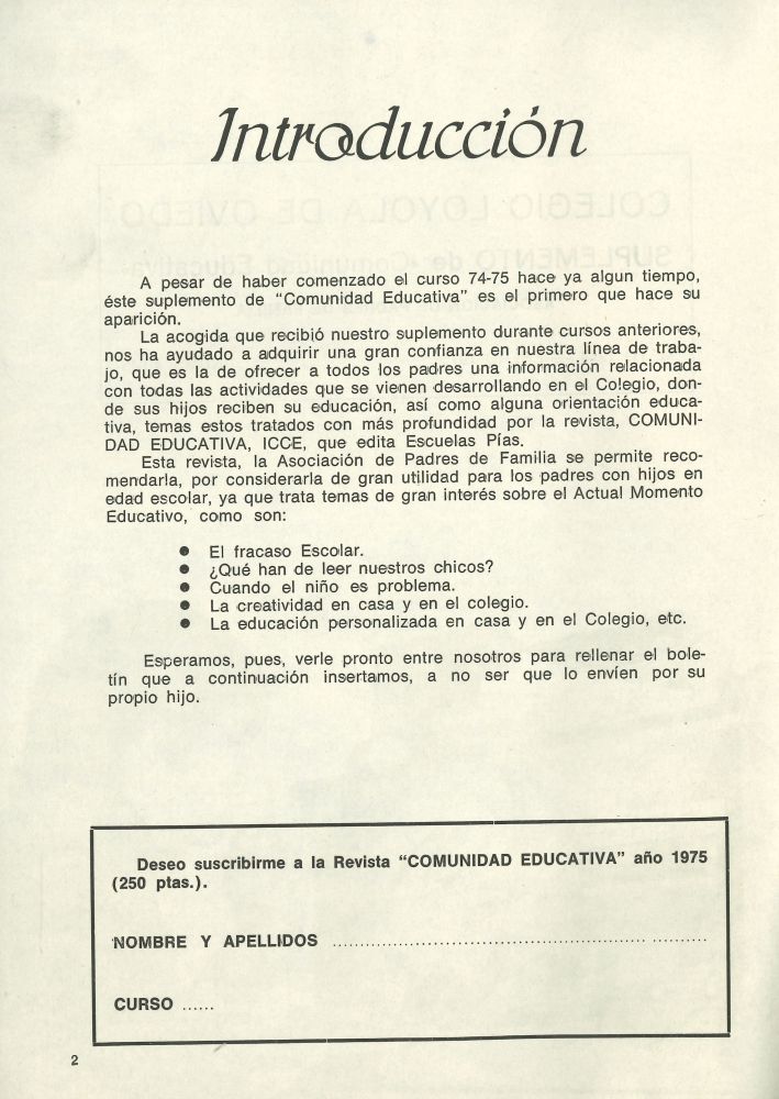 Suplemento de Comunidad Educativa