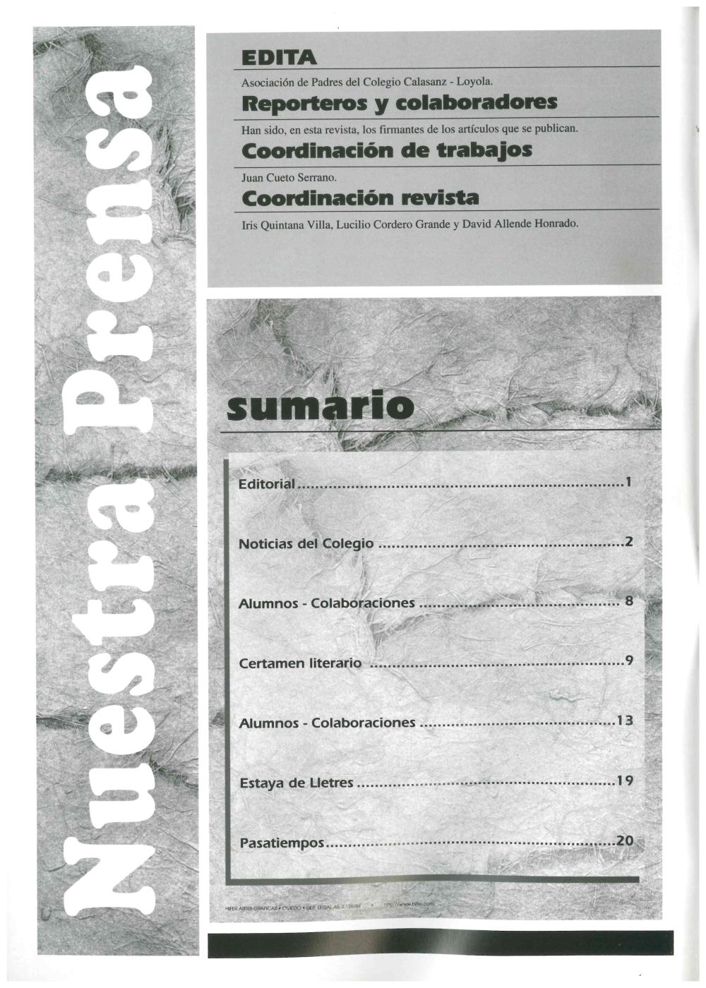 Revista Nuestra Prensa