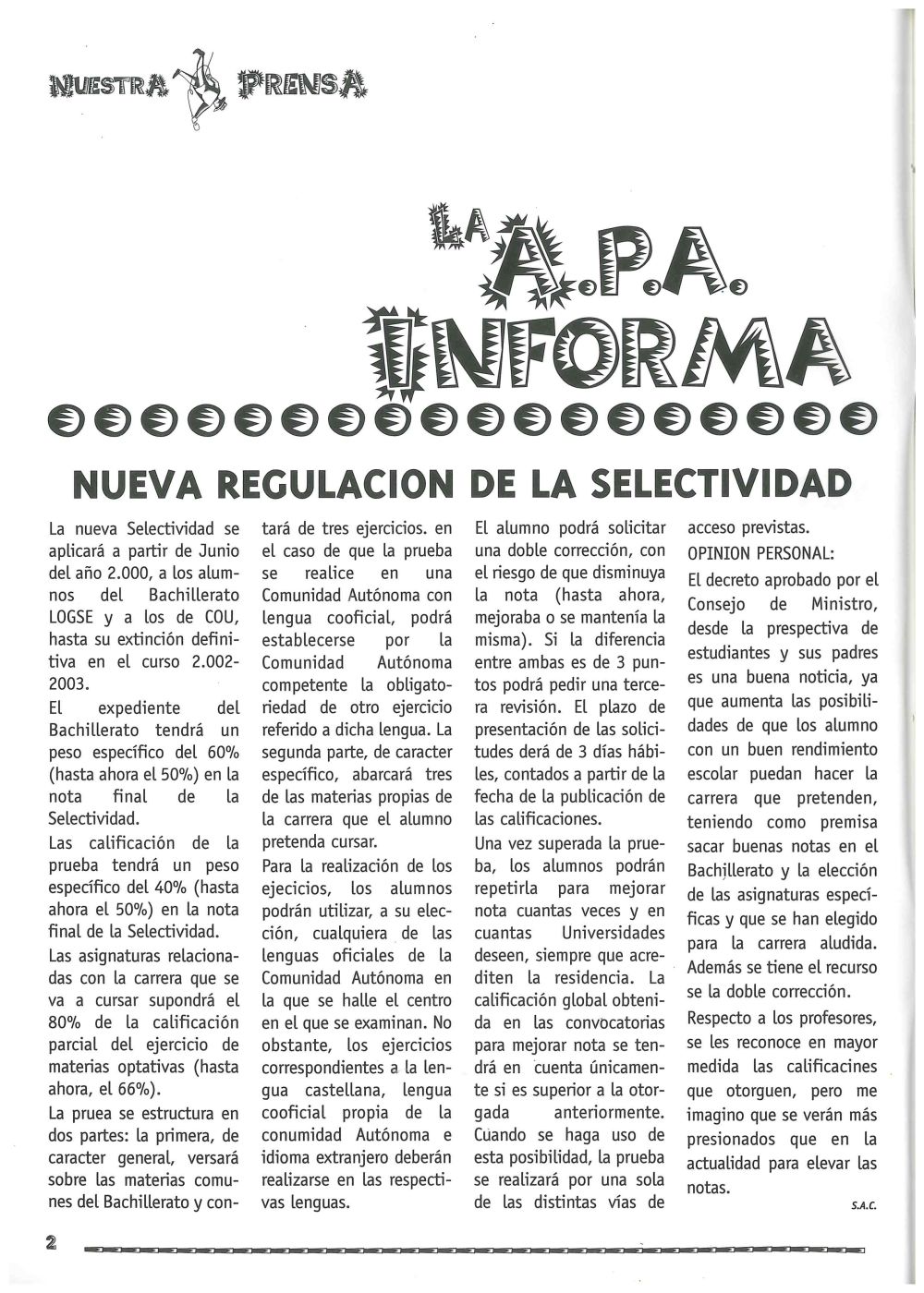 Revista Nuestra Prensa