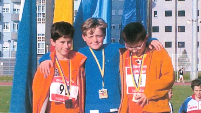 Carlos y Fernando en el podiúm