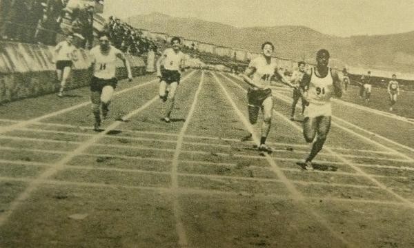 En la final de 100 m, con una marca de 11.4